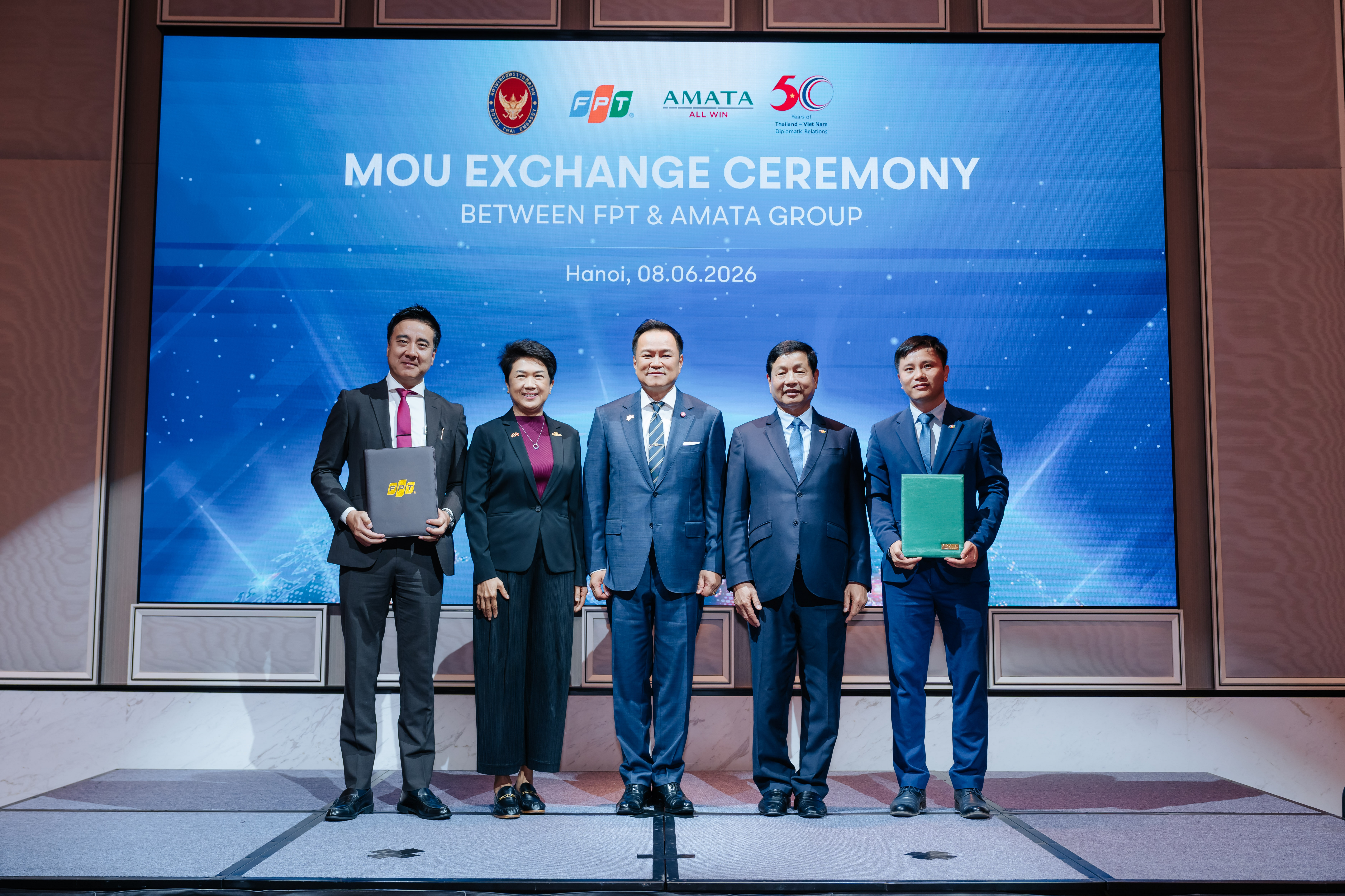FPT and Amata Group Sign MOU to Drive AI Transformation Across Its Industrial Parks in Southeast Asia